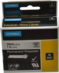 Dymo - 1" Wide x 216" Long, Clear Polyester Label Printer Cartridge - For RHINO 6000, 6500 - Caliber Tooling