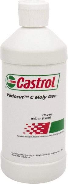 Castrol - Variocut C Moly Dee, 16 oz Bottle Cutting & Tapping Fluid - Straight Oil - Caliber Tooling