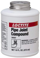 Loctite - 16 Fluid Ounce Brush Top Can, Medium Strength Brown Chemical Pipe Thread Sealant - Series 5117 - Caliber Tooling