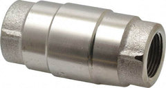 Strataflo - 3/4" Nickel Plated Brass Check Valve - Inline, FNPT x FNPT, 400 WOG - Caliber Tooling