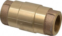 Strataflo - 3/4" Brass Check Valve - Inline, FNPT x FNPT, 200 WOG - Caliber Tooling