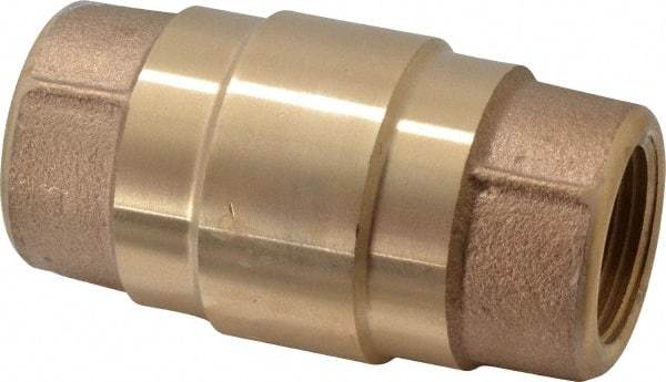 Strataflo - 1" Brass Check Valve - Inline, FNPT x FNPT, 200 WOG - Caliber Tooling