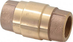 Strataflo - 1" Brass Check Valve - Inline, FNPT x FNPT, 400 WOG - Caliber Tooling