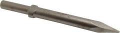 Ingersoll-Rand - 9" OAL, 0.7" Shank Diam, Moil Point Chisel - Round Drive, Round Shank, Steel - Caliber Tooling