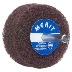 4″ × 1/2″ with 1/4″ Spindle Non-Woven Spindle - Mounted Disc Very Fine Grit Aluminum Oxide - Caliber Tooling