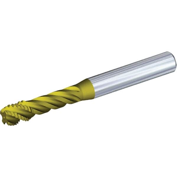 Kennametal - 1/4-28 UNF 3 Flute 3BX Modified Bottoming Spiral Flute Tap - Solid Carbide, TiAlN Finish, 70mm OAL, Right Hand Flute, Right Hand Thread, Series T331 - Caliber Tooling