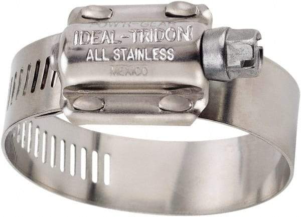 IDEAL TRIDON - SAE Size 862, 7-3/4 to 8-5/8" Diam, Stainless Steel High Torque Worm Drive Clamp - 5/8" Wide, Material Grade 304, Series 60 - Caliber Tooling