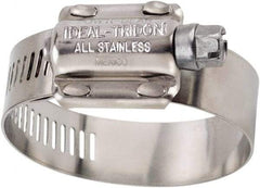 IDEAL TRIDON - SAE Size 212, 1-1/4 to 2-1/8" Diam, Stainless Steel High Torque Worm Drive Clamp - 5/8" Wide, Material Grade 304, Series 60 - Caliber Tooling