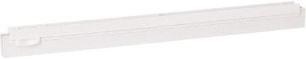 Vikan - 20" Rubber Blade Squeegee Refill - Double Edge, White, Plastic Holder - Caliber Tooling