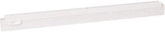 Vikan - 20" Rubber Blade Squeegee Refill - Double Edge, White, Plastic Holder - Caliber Tooling