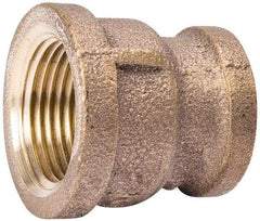 Value Collection - Class 125, 1 x 3/4" Internal Pipe, Red Brass Reducing Coupling - MPT - Caliber Tooling