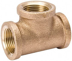 Value Collection - Class 125, 1/2" Internal Pipe, Red Brass Tee - MPT - Caliber Tooling