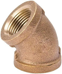 Value Collection - Class 125, 3/4" Internal Pipe, Red Brass 45° Elbow - MPT - Caliber Tooling