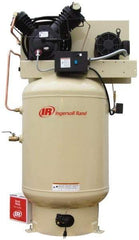 Ingersoll-Rand - 10 hp, 120 Gal Stationary Electric Vertical Air Compressor - Three Phase, 175 Max psi, 35 CFM, 230 Volt - Caliber Tooling