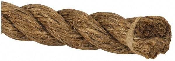 Value Collection - 600' Max Length Manila Rope - 1-1/4" Diam, 1,519 Lb Capacity - Caliber Tooling