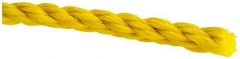 Value Collection - 1,200' Max Length Polypropylene Twisted Rope - 1/4" Diam, 141 Lb Capacity - Caliber Tooling