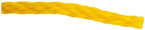 Value Collection - 1,000' Max Length Polypropylene Hollow Braid Flexible Rope - 1/4" Diam, 124 Lb Capacity - Caliber Tooling