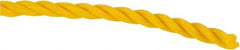 Value Collection - 1,200' Max Length Polypropylene Twisted Rope - 3/16" Diam, 81 Lb Capacity - Caliber Tooling