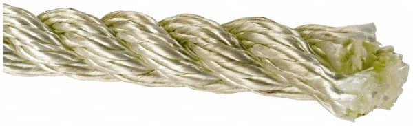 Value Collection - 600' Max Length Nylon Twisted Rope - 1" Diam, 2,779 Lb Capacity - Caliber Tooling