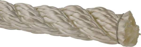 Value Collection - 600' Max Length Nylon Twisted Rope - 3/4" Diam, 1,597 Lb Capacity - Caliber Tooling