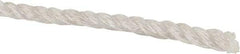 Value Collection - 1,200' Max Length Polyester Twisted Rope - 1/4" Diam, 165 Lb Capacity - Caliber Tooling