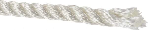 Value Collection - 600' Max Length Polyester Twisted Rope - 3/8" Diam, 363 Lb Capacity - Caliber Tooling