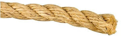 Value Collection - 500' Max Length Sisal Twisted Rope - 1/2" Diam, 213 Lb Capacity - Caliber Tooling