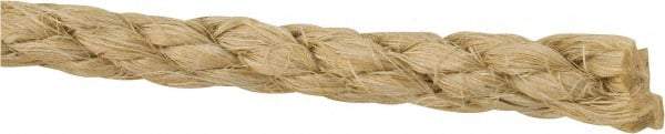 Value Collection - 500' Max Length Sisal Twisted Rope - 3/8" Diam, 108 Lb Capacity - Caliber Tooling