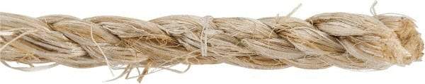 Value Collection - 2,400' Max Length Sisal Twisted Rope - 1/4" Diam, 48 Lb Capacity - Caliber Tooling