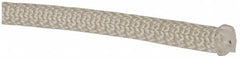 Made in USA - 100' Max Length Nylon Solid Braid Rope - 3/8" Diam, 124 Lb Capacity - Caliber Tooling