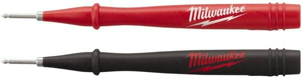 Milwaukee Tool - Red/Black Electrical Test Equipment Probe - Use with 2205-20, 2206-20, 2207-20, 2216-20, 2217-20, 2235-20, 2236-20, 2237-20, 2238-21 & 2239-21 Milwaukee Meters - Caliber Tooling