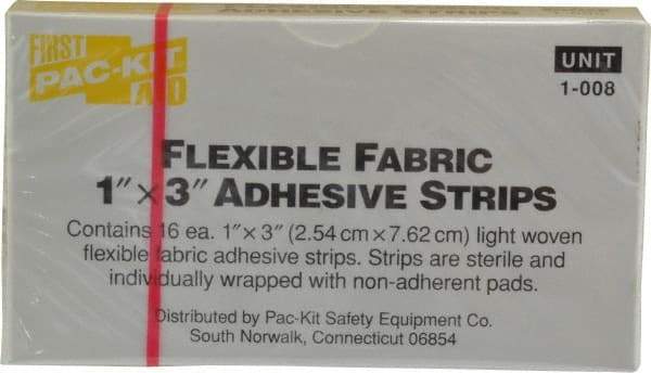 Medique - 3" Long x 1" Wide, General Purpose Self-Adhesive Bandage - Yellow, Woven Fabric Bandage - Caliber Tooling