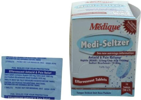 Medique - Medi-Seltzer Tablets - Antacids & Stomach Relief - Caliber Tooling