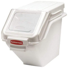 Rubbermaid - Rectangular, White Polyethylene Food Bin - 23-1/2" High x 11-1/2" Wide x 16.9" Long - Caliber Tooling