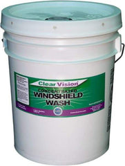 Clear Vision - Water-Based Solution Windshield Washer Fluid - 5 Gal Pail - Caliber Tooling