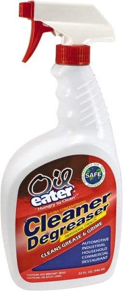 Oil Eater - 2-Butoxyethanol Multipurpose Cleaner/Degreaser - 32 oz. Spray Bottle, 30°F Freezing Point - Caliber Tooling