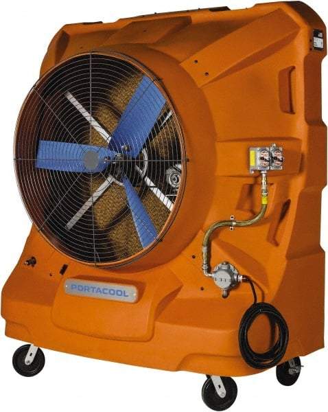 PortaCool - 48" Blade, 65 Gal Capacity, 2.5 hp, 22,500 CFM Evaporative Cooler - 19.8 Amp Rating, 120 Volts, Single Speed - Caliber Tooling