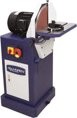 Palmgren - 16" Diam, 1,750 RPM, Single Phase Disc Sanding Machines - 18-9/16" Long Table x 8-1/2" Table Width, 27-27/32" Overall Length x 44-7/16" Overall Height - Caliber Tooling