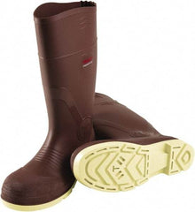 Tingley - Unisex Size 9 Medium Width Plain Knee Boot - Brown, PVC Upper, PVC Outsole, 15" High, Pull-On - Caliber Tooling