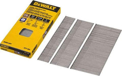 DeWALT - 18 Gauge 2" Long Brad Nails for Power Nailers - Steel, Bright Finish, Smooth Shank, Angled Stick Collation, Round Head, Chisel Point - Caliber Tooling