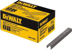DeWALT - 3/8" Long x 0.0438" Wide, 19 Gauge Crowned Construction Staple - Steel, Galvanized Finish - Caliber Tooling