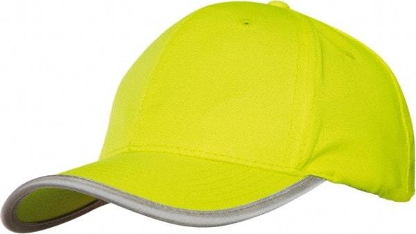 Tingley - Size Universal, High Visibility Slip-On Baseball Cap - Green & Yellow Solid Pattern with Reflective Trim, Polyester - Caliber Tooling