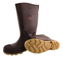 Tingley - Unisex Size 8 Medium Width Plain Knee Boot - Brown, Crepe, PVC Upper, PVC Outsole, 15" High, Pull-On - Caliber Tooling