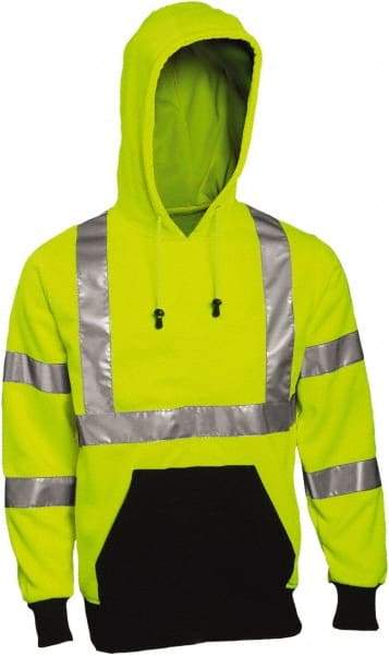 Tingley - Size 2XL, Lime, High Visibility, Long Sleeve SweatPocket, - 56 to 58" Chest, 1 Pocket, Polyester - Caliber Tooling