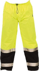 Tingley - Size XL Polyurethane on 75 Denier Ripstop Polyester High-Visibility Pants - Snap Closure, No Pockets, 44" to 46" Waist, 31" Inseam, Yellow/Green, ANSI 107-2015 Class E - Caliber Tooling