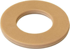 Made in USA - 1" Screw, Grade PEEK 450 GL30 Plastic High-Temperature Flat Washer - 1.062" ID x 2-1/2" OD, 0.13" Thick, Plain Finish - Caliber Tooling