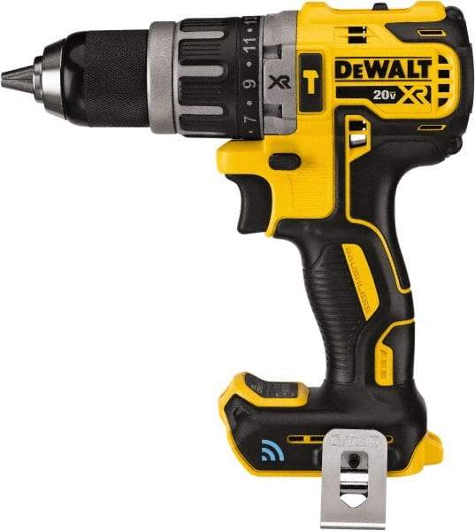 DeWALT - 20 Volt 1/2" Keyless Chuck Cordless Hammer Drill - 0 to 34,000 BPM, 0 to 2,000 RPM, Reversible - Caliber Tooling