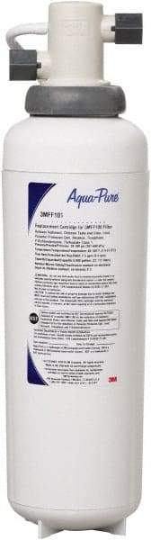 3M Aqua-Pure - 4-1/2" OD, 16" Cartridge Length, 0.2 Micron Rating Cartridge Filter Assembly - 3/8" Pipe Size, Reduces Particulate, Chlorine Odor, Parasitic Protozoan Cysts, Lead & Select VOCs - Caliber Tooling