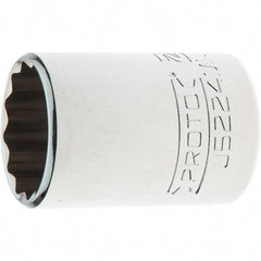 Proto - 3/8" Drive, Intermediate Hand Socket - 12 Points, 1-25/32" OAL, Steel, Full Polish Finish - Caliber Tooling