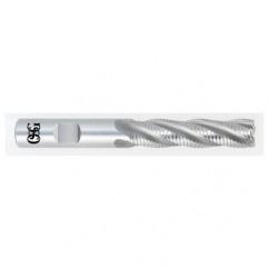 1-1/2 x 1-1/4 x 4 x 6-1/2 6 Fl HSS-CO Roughing Center Cutting End Mill -  Bright - Caliber Tooling